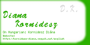 diana kornidesz business card